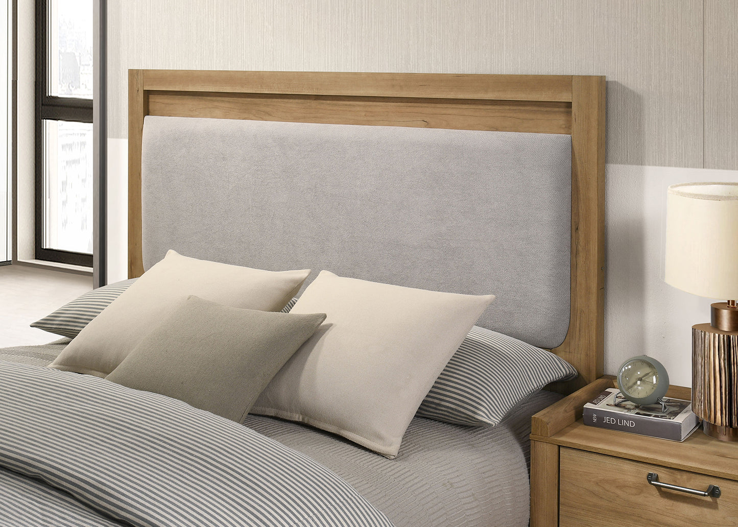 Elinora Natural 4 Pc LED Bedroom Collection