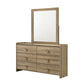 Posey King 4 Pc Dusty Oak Bedroom Set