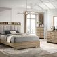 Posey King 4 Pc Dusty Oak Bedroom Set