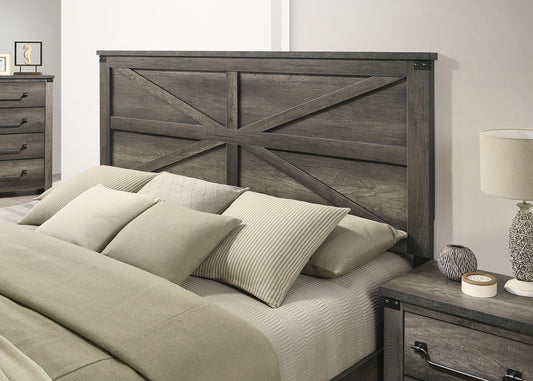 Britonale Rustic Gray Queen Bed FM7218GY