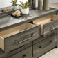 Britonale Rustic Gray 6 Drawer Dresser FM7218GY-D