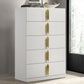 Basildon 5 Drawer White Chest FM7271WH-C