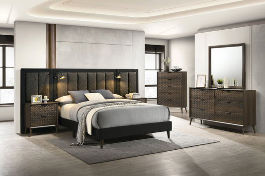 Chalfont FM7272DB Dark Brown Bedroom Set