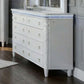 Swindon King White 4 Pc Bedroom Set