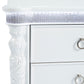 Swindon Pearl White Glam LED Bedroom Set