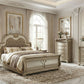 Fromberg King 4 Pc Gold Champagne Bedroom Set