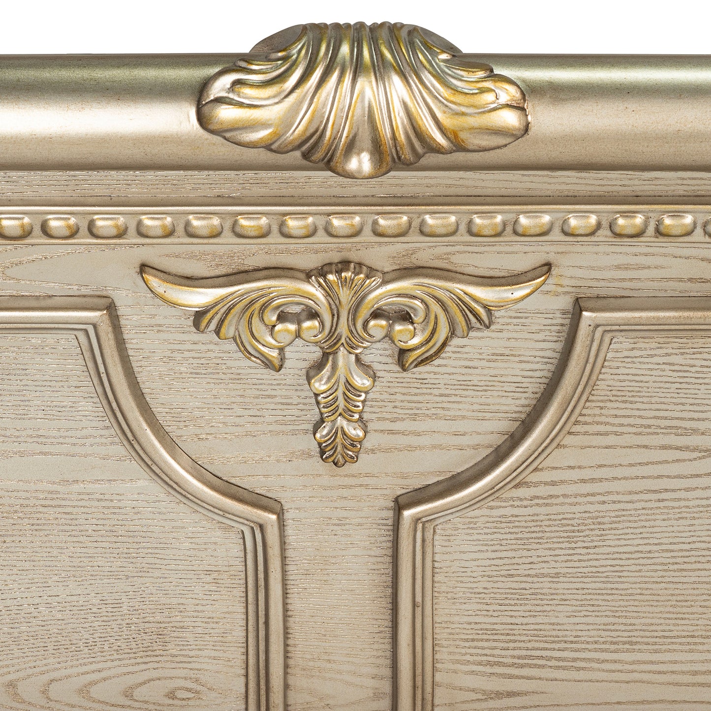 Fromberg Gold Champagne Queen Sleigh Bed