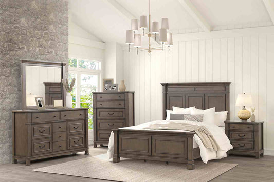 Huddersfield Walnut 4 Pc King Bedroom Set