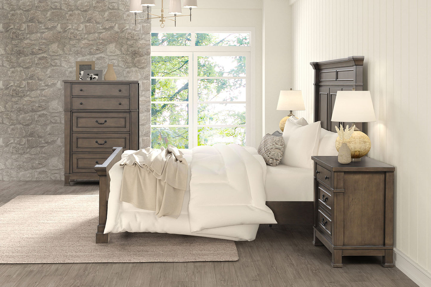 Huddersfield FM7702DB Walnut Bedroom Collection