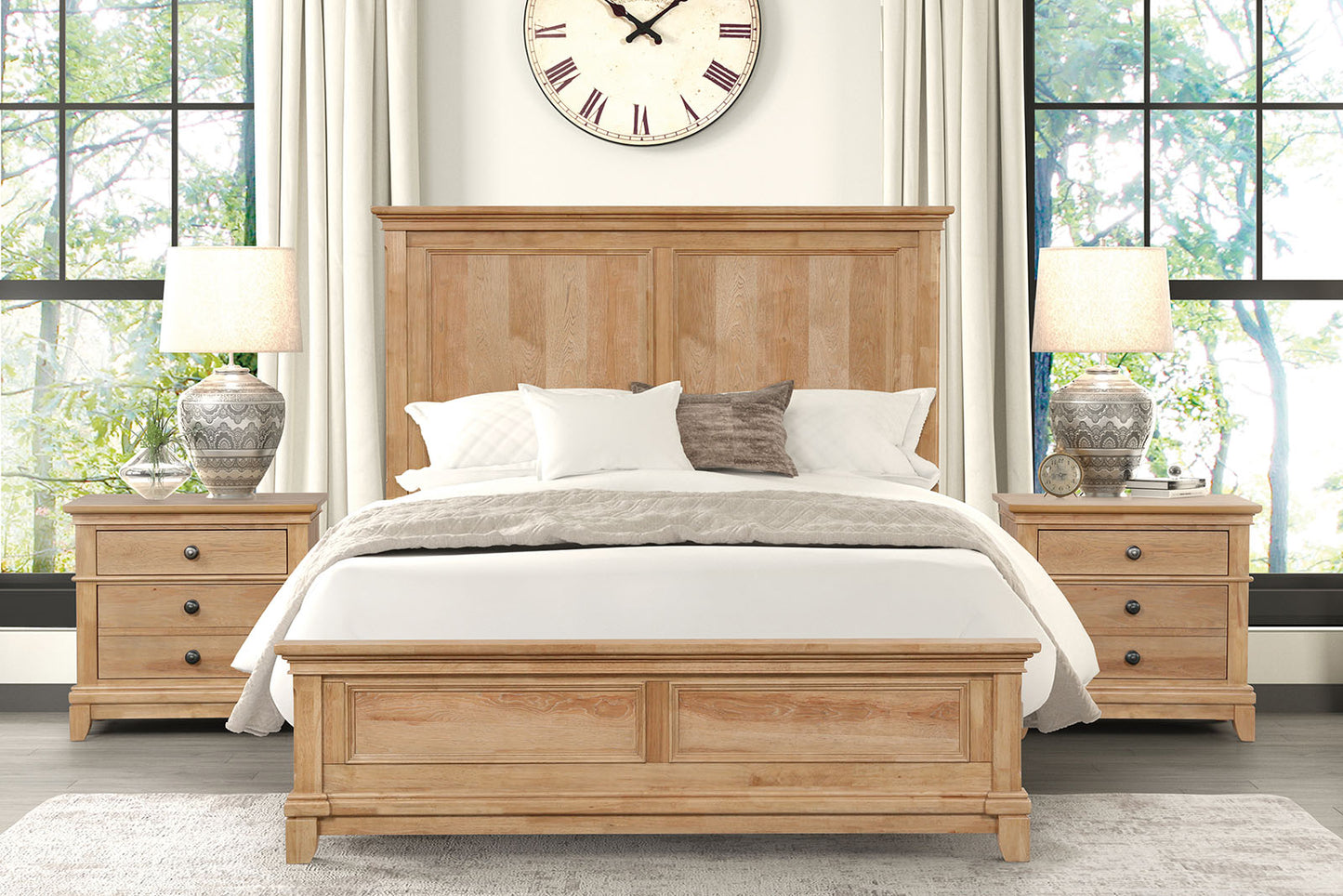 McHenry Natural Oak 4 Pc Bedroom Set