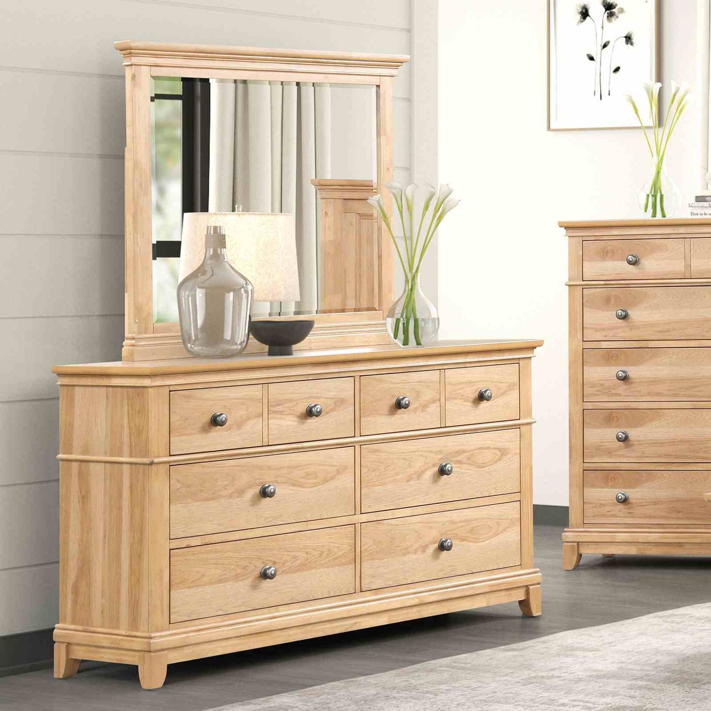 McHenry Natural Oak 4 Pc Bedroom Set