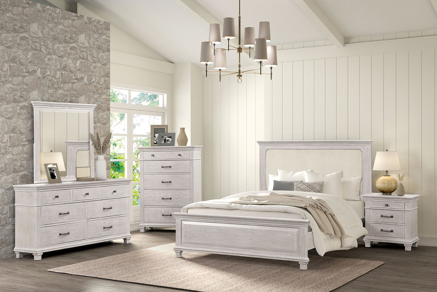 Swanley 4 Pc Bedroom Set - King Bed