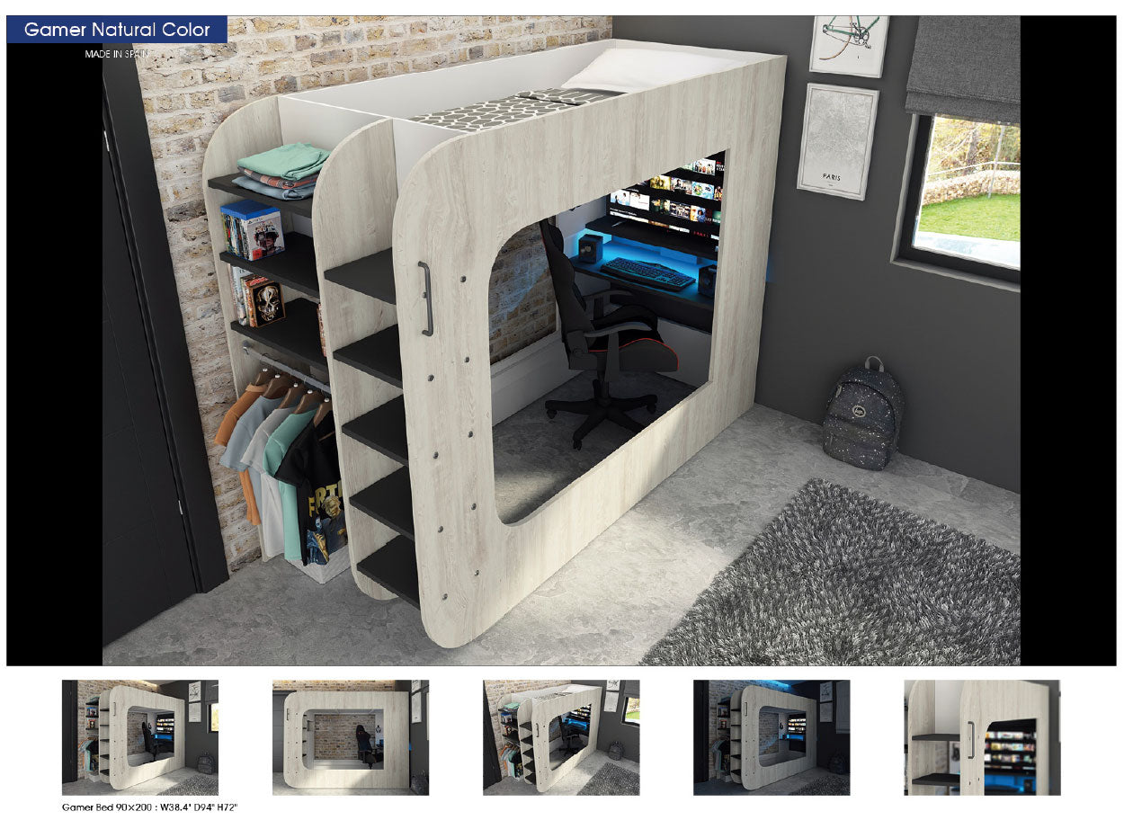 Gamer Bed by ESF - 2 Finishes