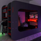 Gamer Bed by ESF - Black & Red