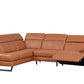 Gea Cognac Full Leather Sectional by ESF