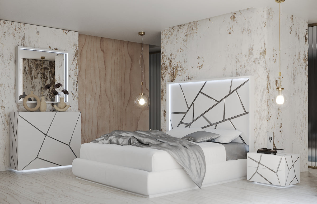 Gio Modern LED Bedroom Set - Made in Spain