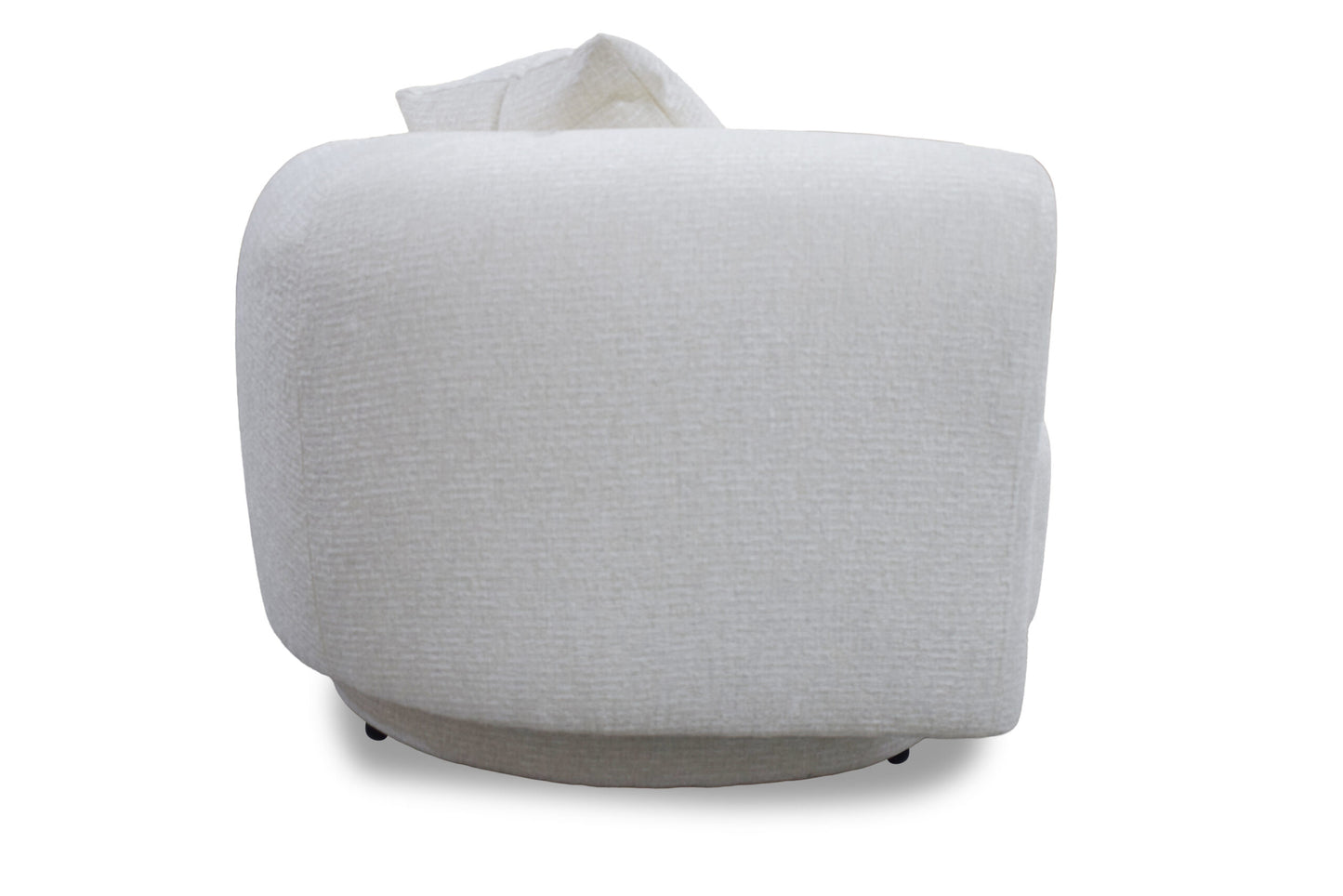 Valencia Curved Cream Sofa by Sharelle