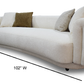 Valencia Curved Cream Sofa by Sharelle