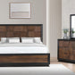Austin 4 Pc Walnut Charcoal Bedroom Set