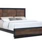 Austin 4 Pc Walnut Charcoal Bedroom Set