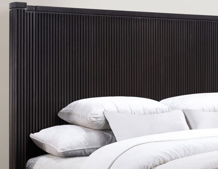 Henry Reeded Queen Bed - Espresso Finish