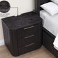 Henry Reeded 3-Drawer Nightstand - Espresso Finish