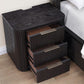 Henry Reeded 3-Drawer Nightstand - Espresso Finish