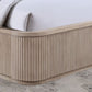 Henry Reeded Queen Bed - Tan Finish