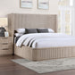 Henry Reeded 4 Pc Bedroom Set - Tan or Espresso