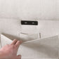 Hugo Beige Chenille Reversible Sleeper Sectional 89112CWH