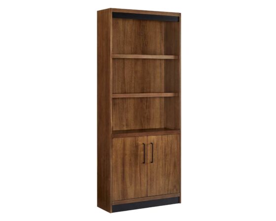 Avery IMAV3278D Brown Bookcase w/Doors