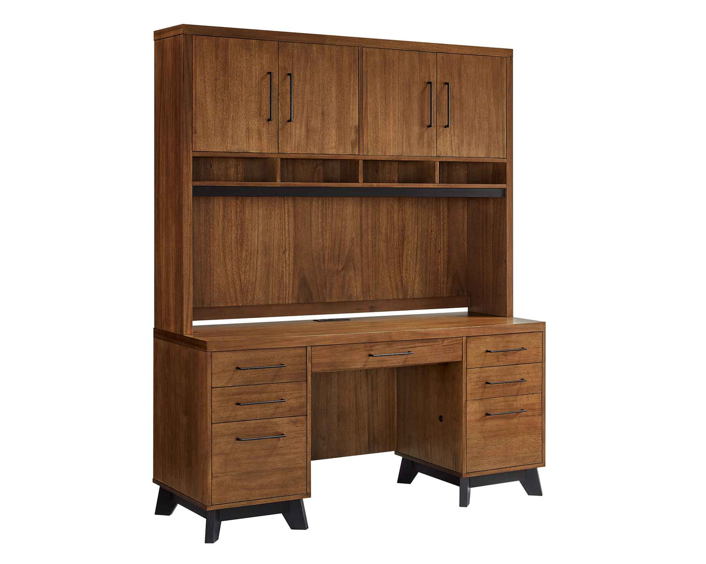 Avery IMAV642 Brown Credenza Hutch