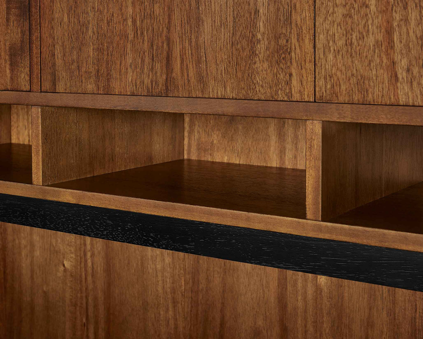 Avery IMAV642 Brown Credenza Hutch