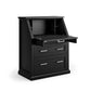 Abby IMAY550B Secretary Desk Black or White