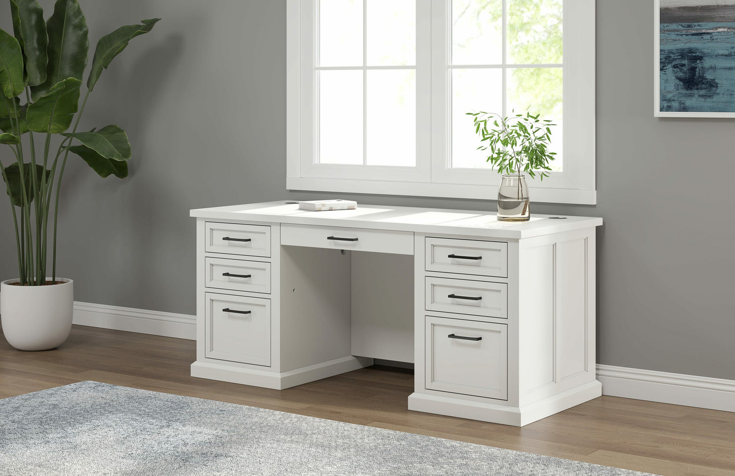 Abby IMAY680 White Office Collection by Martin Furniture