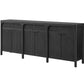 Knox 80 Inch 6 Door TV Stand IMKX380B