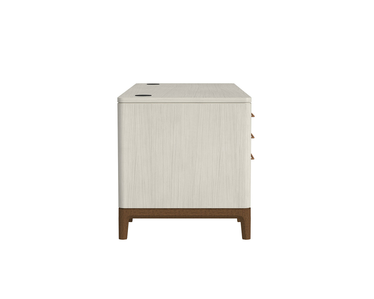 Pomona Double Pedestal Sofa White Desk Set