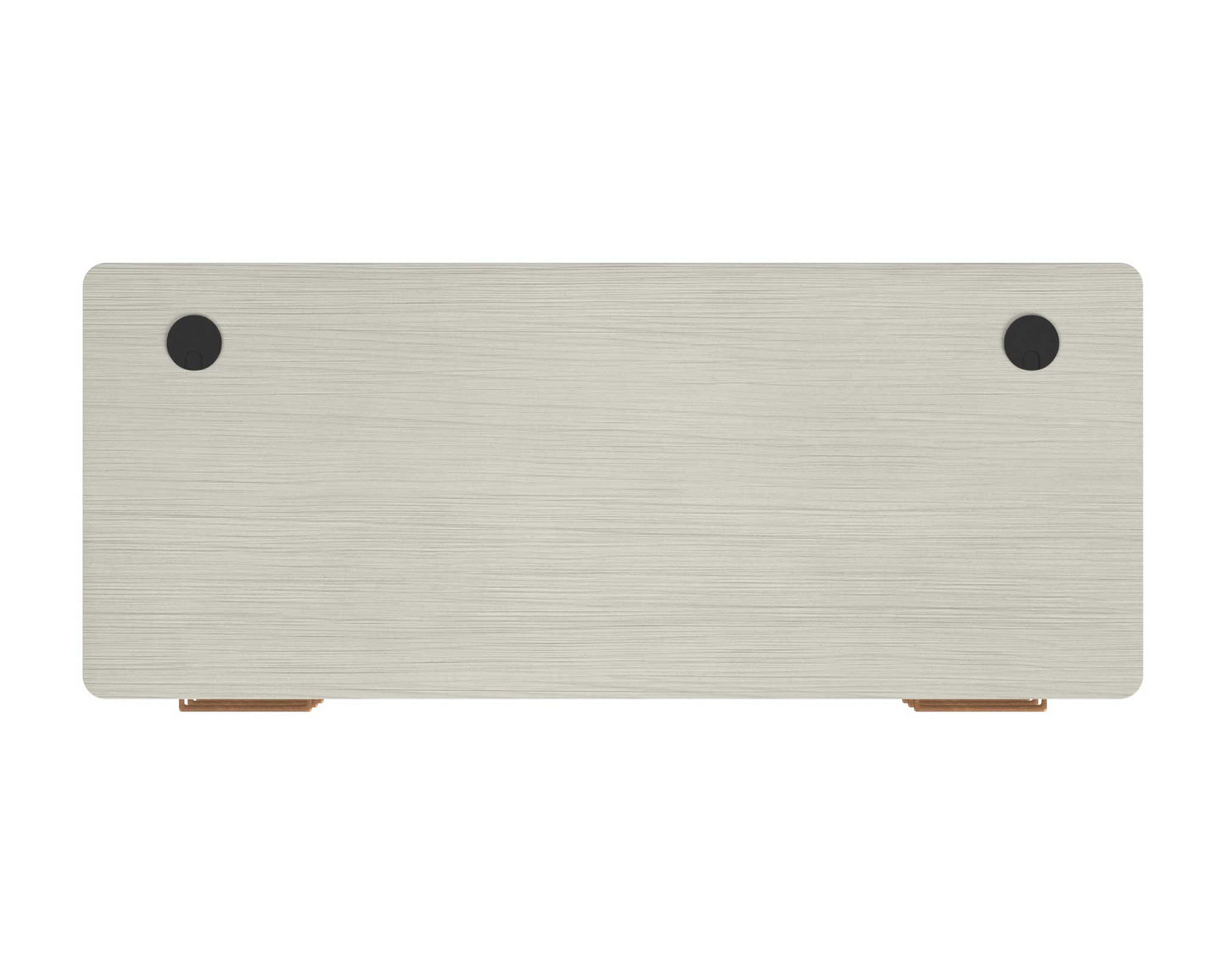Pomona Double Pedestal Sofa White Desk Set