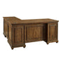 Porter L Desk Warm Brown Finish - Martin Furniture