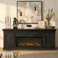 Willow Lane Black Fireplace TV Console