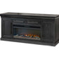 Willow Lane Black Fireplace TV Console