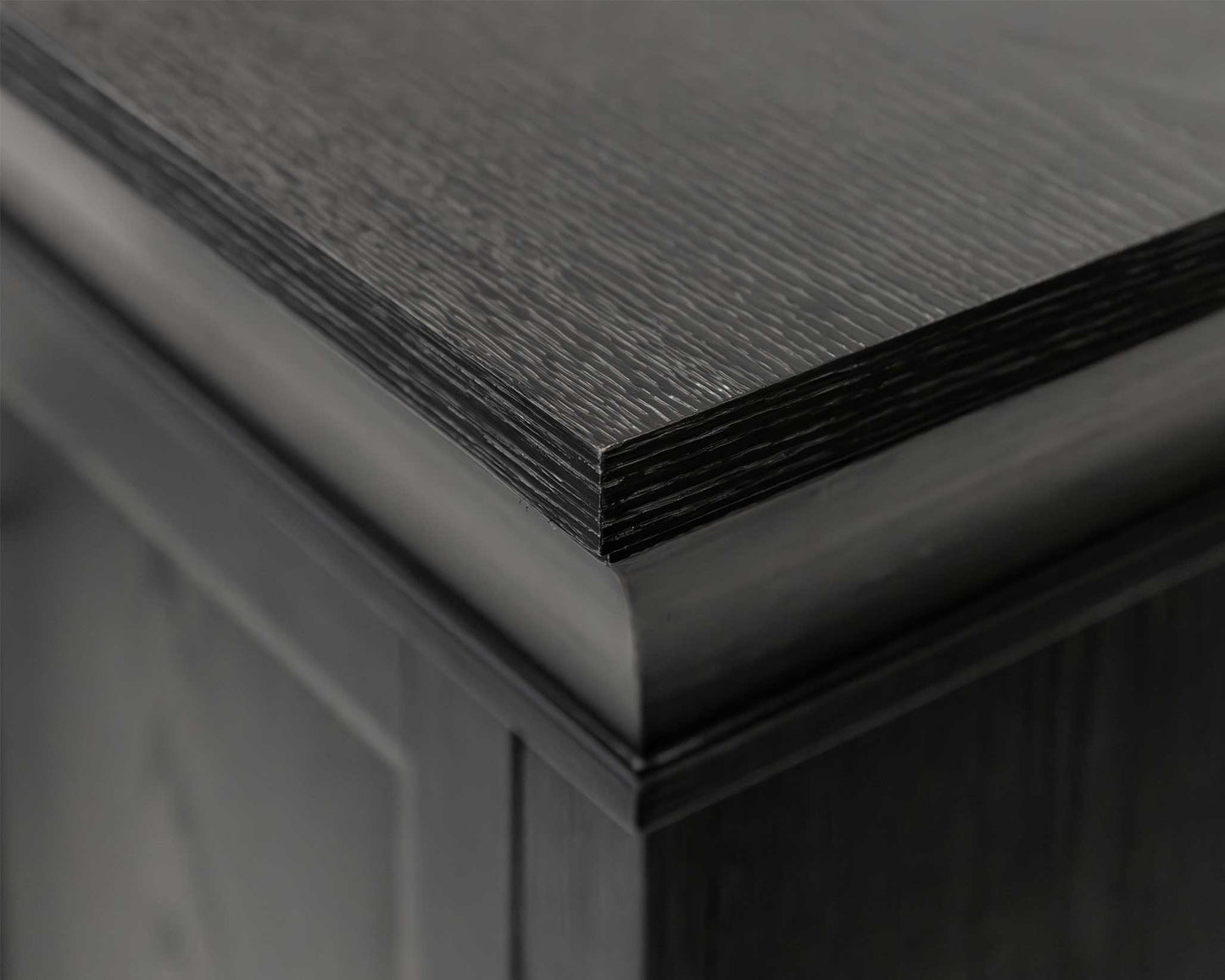 Willow Lane Black Fireplace TV Console