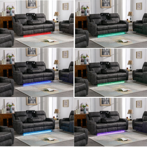 Johnathan Living Room Sofa Set w/LED Lights