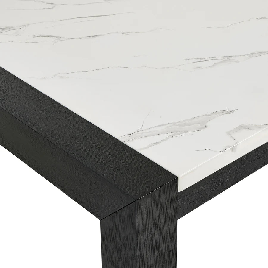 Jules 7 Pc Faux Marble Dining Set