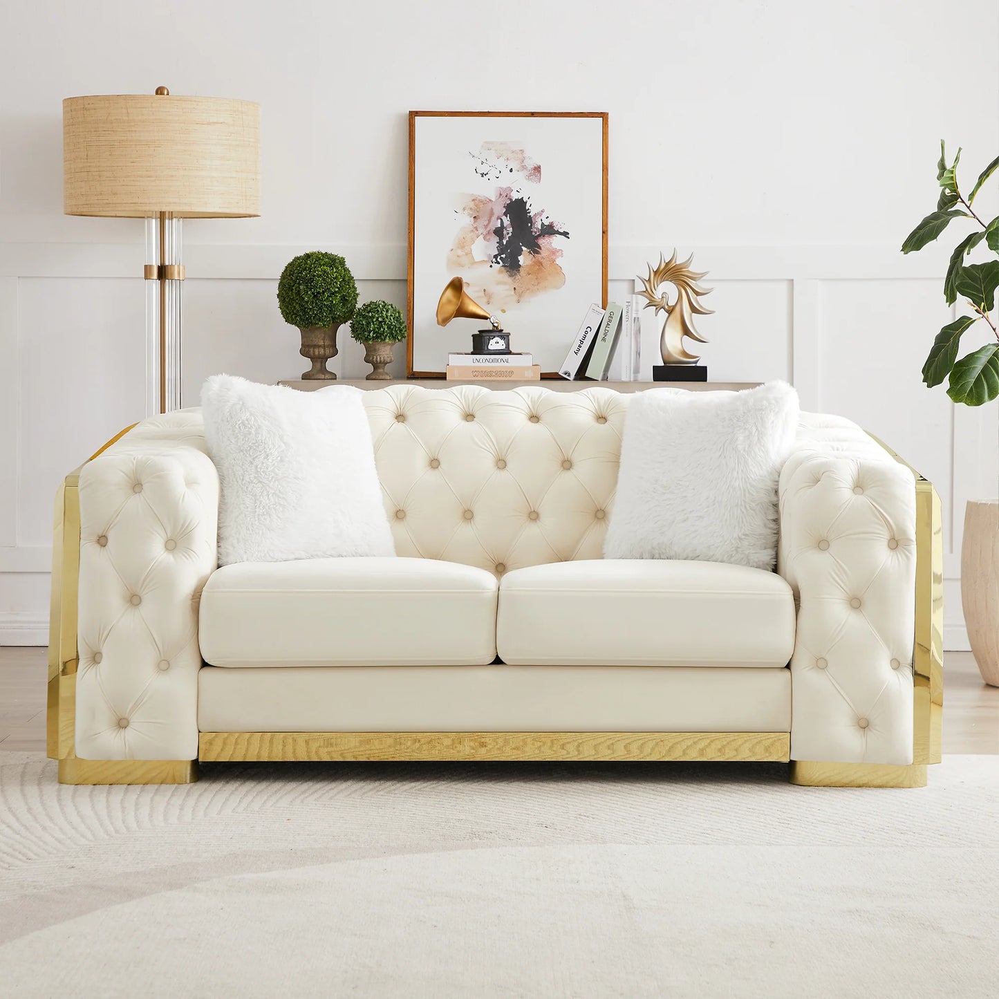 Artisan 8019 Velvet Loveseat - 3 Colors