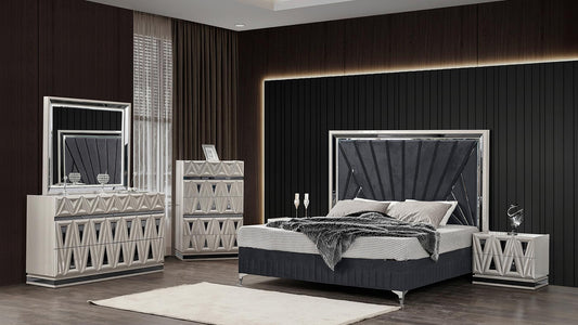Lavita 4 Pc Bedroom Set - King Bed