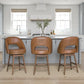 Adrian Toffee Counter Height Swivel Bar Stool