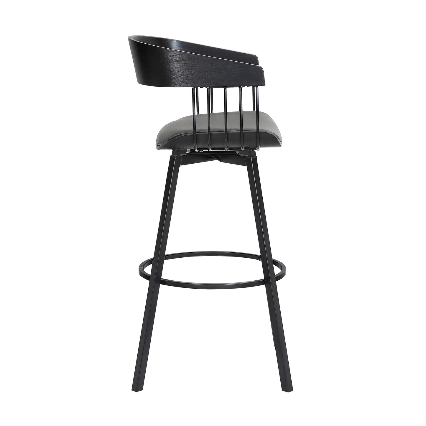 Athena Upholstered Swivel Barstool