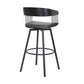 Athena Upholstered Swivel Barstool