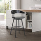 Athena Upholstered Swivel Barstool
